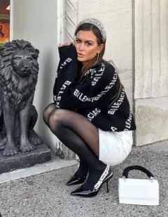 удлинённый оверсайз свитер в стиле BALENCIAGA фото 3795407945