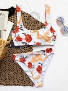 Купальник с цветочным принтом фото 2934789153