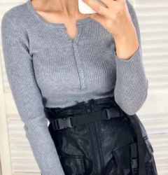 Модная кофточка в рубчик фото 2158222184