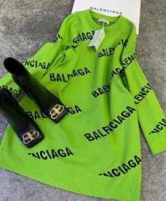 удлинённый оверсайз свитер в стиле BALENCIAGA фото 34005581