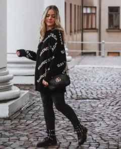 удлинённый оверсайз свитер в стиле BALENCIAGA фото 509289051