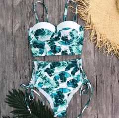 Топ продаж! купальник с пальмовыми листьями 040